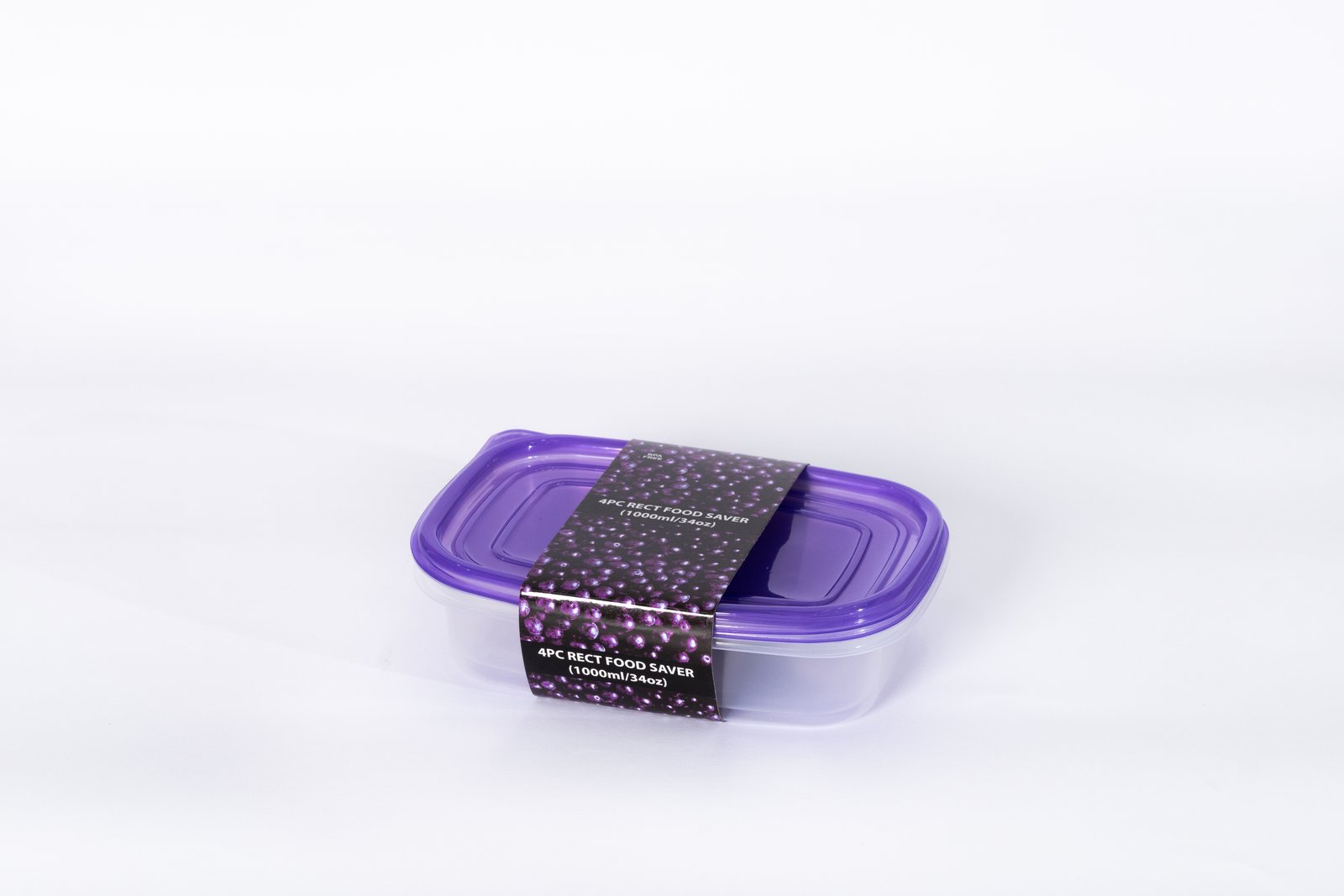 Purple Lid Rectangular Set